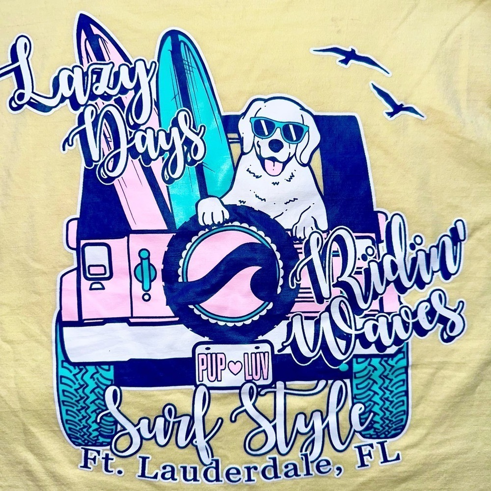 NWOT Unisex Adult Small Surf Style SS Ft Lauderdale Florida Graphic TShirt